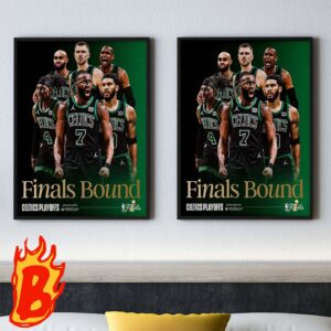 Four Wins From Glory Boston Celtics Finals Bound NBA Playoffs Finals Wall Decor Poster Canvas