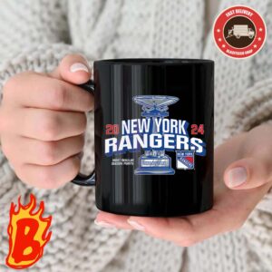 Heather Navy New York Rangers 2024 Presidents Trophy Stanley Cup Playoffs 2024 NHL Coffee Ceramic Mug