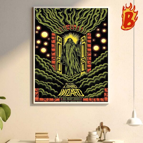 King Gizzard And The Lizard Wizard Tour At Bristol UK Bristol Beacon 30 May 2024 Wall Decor Poster Canvas