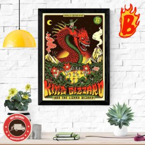 King Gizzard And The Lizard Wizard Tour New Poster May 22 2024 In Hamburg Germany Wall Decor Poster Canvas