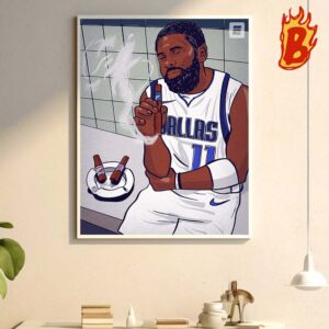 Kyrie Irving Is Going Back To The Finals With Another Teams Title Hopes Go Up In Smoke Against Dallas Mavericks NBA Finals Wall Decor Poster Canvas