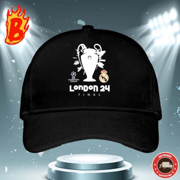 London 24 UCL Real Madrid 2024 UEFA Champions League Classic Cap Hat Snapback
