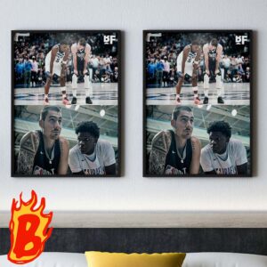 Luka Doncic Did The Same Thing Anthony Edwards Did To Bo Cruz At NBA Wall Decor Poster Canvas