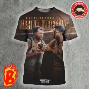 Luka Doncic Wins The Magic Johnson Trophy As The Western Conference Finals MVP All Over Print Shirt