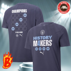 Manchester City History M4kers Premier League Champions Victory Classic T-Shirt