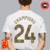 Manchester City Home Jersey 2024-25 With Champions Premier League 24 Victory Classic T-Shirt