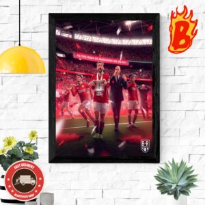Manchester United Stun Manchester City To Win The FA Cup 2024 As The Reds Go Marching On On On Home Decorations Poster Canvas