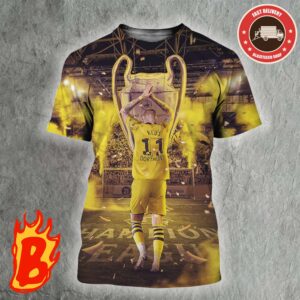 Marco Reus From Borussia Dortmund All Ready To The Champions League Finals All Over Print Shirt