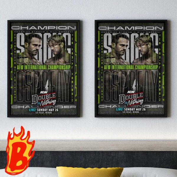 Matchup Monday Roderick Strong Vs Will Ospreay AEW Double Or Nothing Wall Decor Poster Canvas