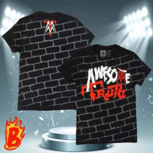 Men’s Black Awesome Truth Brick Wall WWE Classic T-Shirt