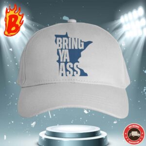 Minnesota Timberwolves Bring Ya Ass Minnesota State Map Classic Cap Hat Snapback