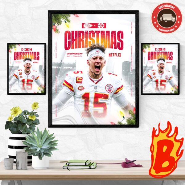 2024 Schedule Kansas City Chiefs Head To Head Pittsburgh Steelers Christmas NFL Wall Decor Poster Canvas