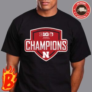 Nebraska Huskers 2024 Big10 Baseball Conference Tournament Champions Locker Room Classic T-Shirt