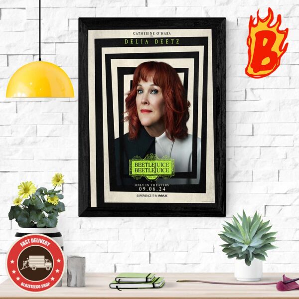 New Character Poster For Beetlejuice Season 2 Featuring Catherine O Hara Is Delia Deetz Only In Theaters September 6 Wall Decor Poster Canvas