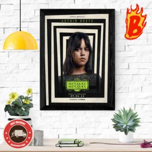 New Character Poster For Beetlejuice Season 2 Featuring Jenna Ortega Is Astrid Deetz Only In Theaters September 6 Wall Decor Poster Canvas