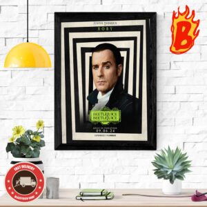 New Character Poster For Beetlejuice Season 2 Featuring Justin Theroux Is Rory Only In Theaters September 6 Wall Decor Poster Canvas