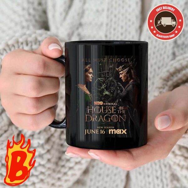 New Poster For House Of Dragon Season 2 Premiering On Max On June 16 Coffee Ceramic Mug