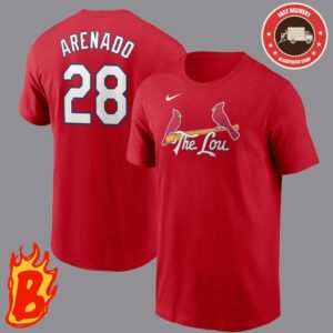 Nolan Arenado St Louis Cardinals Nike 2024 City Connect Fuse Name And Number Classic T-Shirt
