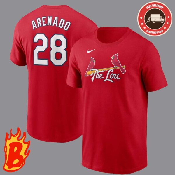 Nolan Arenado St Louis Cardinals Nike 2024 City Connect Fuse Name And Number Classic T-Shirt
