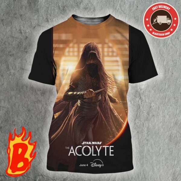 Official Amandla Stenberg As Mae Star Wars The Acolyte Character Poster All Over Print Shirt