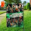 Boston Celtics WinCraft 2024 Eastern Conference Champions Diferent Here Double-Sided Garden House Flag