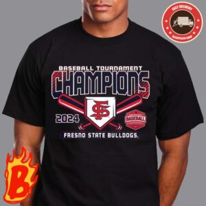 Official Fresno State Bulldogs 2024 Mountain West Baseball Conference Tournament Champions Classic T-Shirt