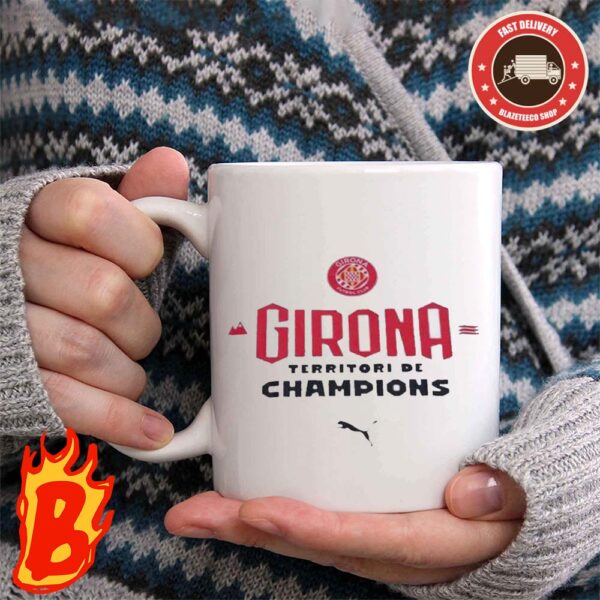 Official Girona Territori De Champions 2024 Coffee Ceramic Mug