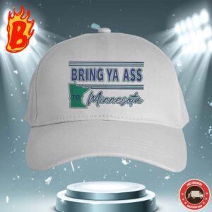 Official Timberwolves Bring Ya Ass To Minnesota Vintage Snapback Hat Cap