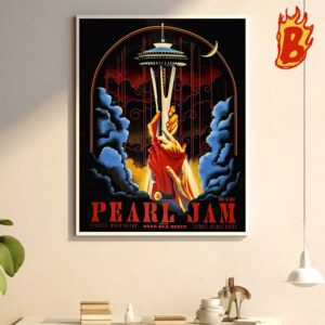 Pearl Jam Concert Merch Night 2 For Seattle Washington At Climate Pledge Arena On May 30 2024 Wall Decor Poster Canvas