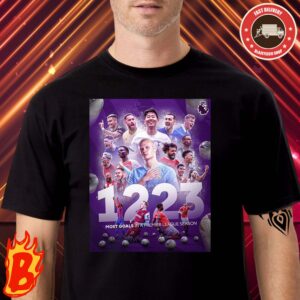 Premier League 1223 Most Goals In A Premier League Season 2024 Classic T-Shirt