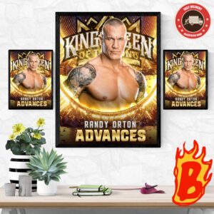 Randy Orton Advances In WWE King Of The Ring Tournament 2024 Wall Decor Poster Canvas