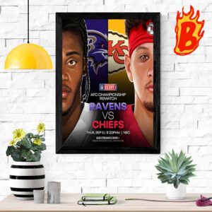 Ready To Kansas City Chiefs And Baltimore Ravens Will Start Kicking Off The NFL Season Wall Decor Poster Canvas