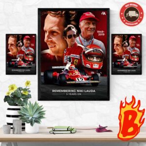Remembering Legend Niki Lauda F1 Drives 5 Years On 1949-2019 Wal Decor Poster Canvas