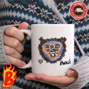 Rome Odunze Chicago Bears Homage Rookie Paint Tri-Blend Coffee Ceramic Mug