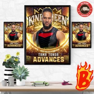 Tama Tonga Advances In WWE King Of The Ring Tournament 2024 Wall Decor Poster Canvas