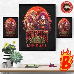 The Kabuki Warriors Blood Moon WWE Wall Decor Poster Canvas
