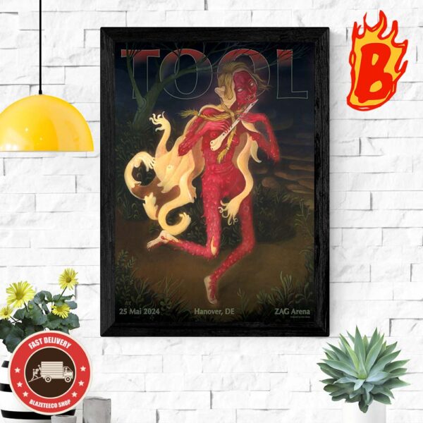 Tool Tour Begins Tonight Limited Poster In Hanover At The ZAG Arena On May 25 2024 Wall Decor Poster Canvas