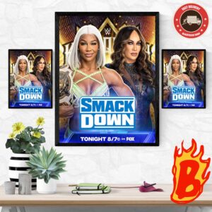 WWE Smack Down Jade Cargill Head To Head Nia Jax In a Quarterfinal Matchup WWE King And Queen Of The Ring Tournament 2024 Wall Decor Poster Canvas