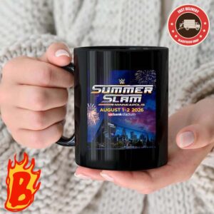 WWE Summer SLAM Is Coming In Minneapolis For Two Night On August 1-2 2026 Coffee Ceramic Mug