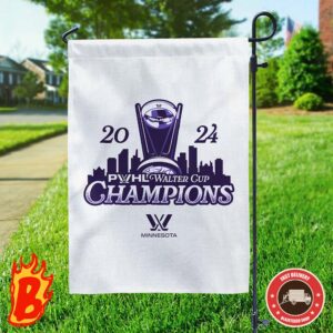 Walter Cup Champions 2024 PWHL Minnesota Making History Two Sides Garden House Flag