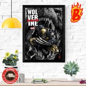 Wolverine With Revenge Dinosaur Determination Beaten Art By Jonathan Hickman And Greg Capullo Marvel Wall Decor Poster Canvas