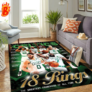 2023-2024 Nba Champions Boston Celtics 18 Rings The Greatest Franchise Of All Time Rug Home Decor