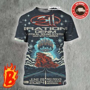 311 Live At Red Rocks Amphitheatre Morrison CO On June 29 2024 Unforgettable Night Of Music All Over Print Shirt