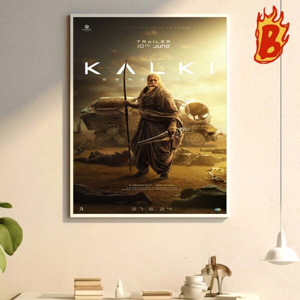 A New Poster For Kalki 2898 AD Out On June 10th Wall Decor Poster Canvas