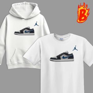 Air Jordan 1 Low Anthracite Industrial Blue Unisex T-Shirt