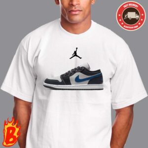 Air Jordan 1 Low Anthracite Industrial Blue Unisex T-Shirt