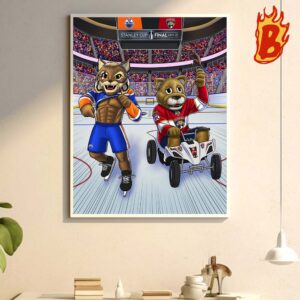 All Ready To Edmonton Oilers Head To Head Florida Panthers At 2024 Stanley Cup Playoffs Wall Decor Poster Canvas