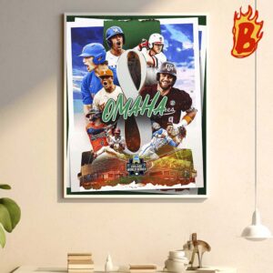 All Ready To Omaha 8 At 2024 NCAA Mens College World Series Omaha Wall Decor Poster Canvas