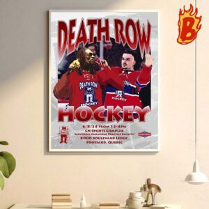 Arber Xhekaj Death Row Hockey Snoop Dogg Wal Decor Poster Canvas