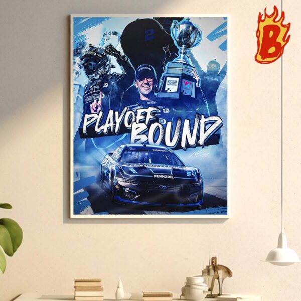 Austin Cindric 33 Back In The Big Show Nascar Cup Series Wall Decor Poster Canvas